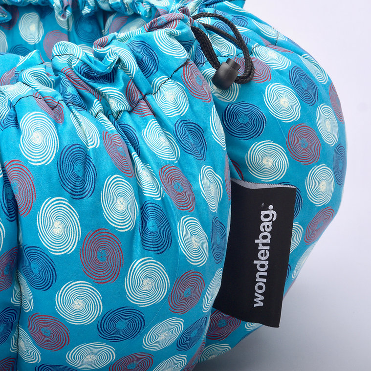 Wonderbag blå sirkler Medium