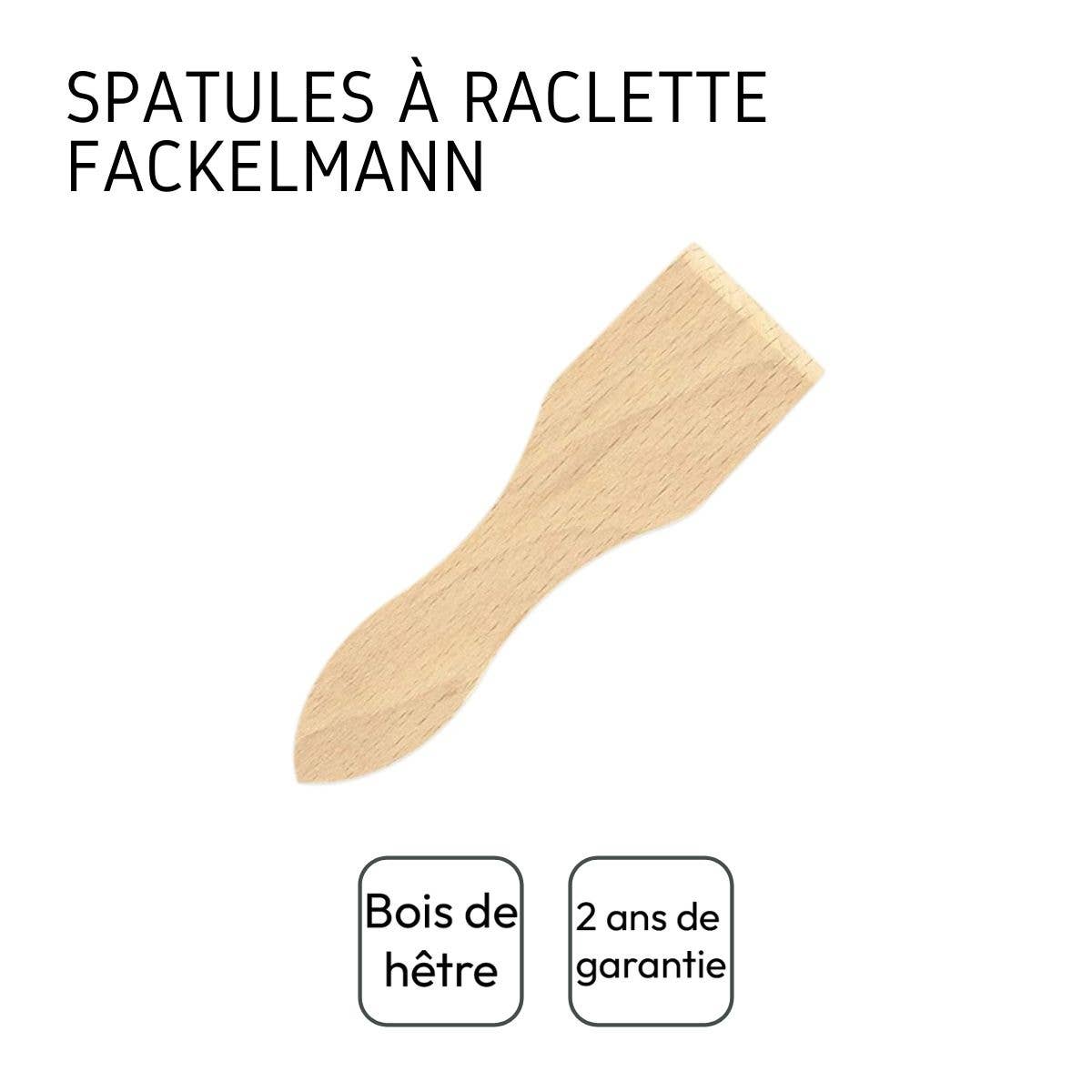 Raclette-spader i tre – sett med 6 stk