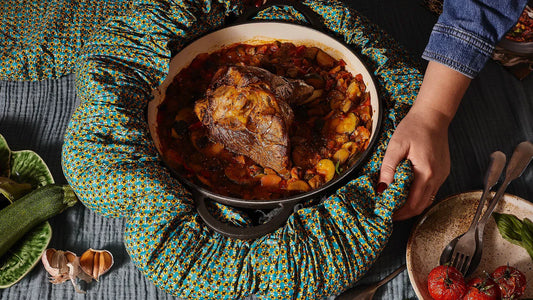 Ovnsstekt lammelår med grønnsaker i Wonderbag