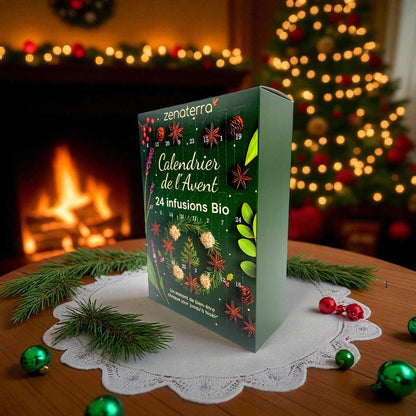 FORHÅNDSBESTILLING! Tell ned til jul med en adventskalender fylt med 24 økologiske, naturlige urteteer! 🌿✨