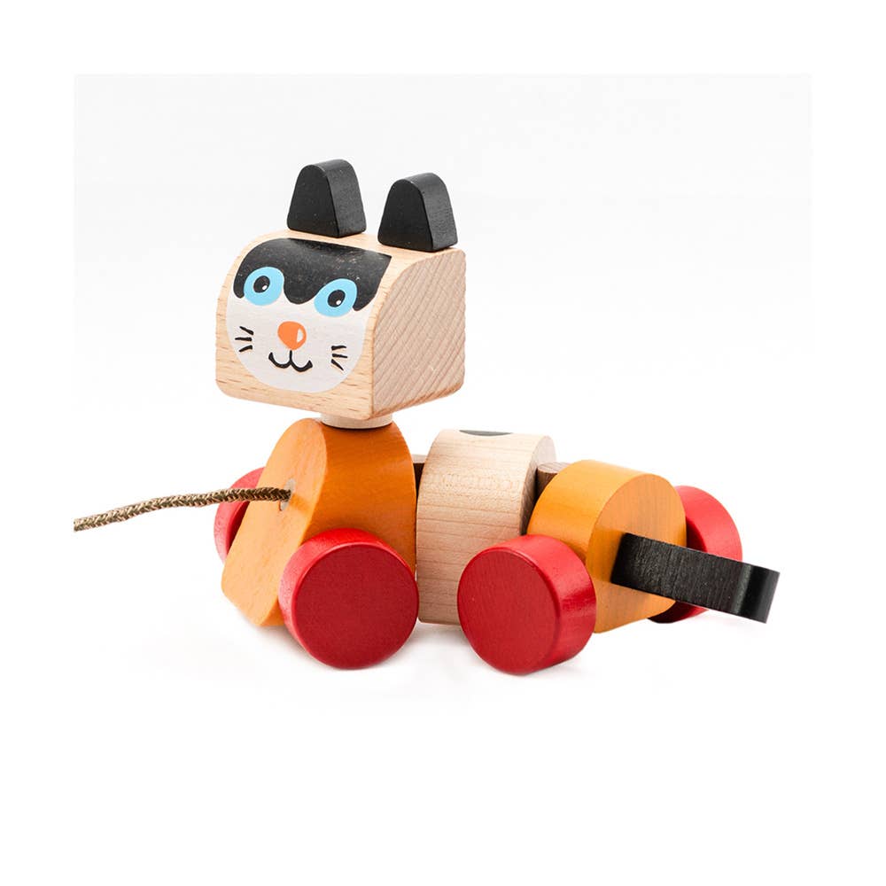 Cubika trekkleke i tre – katt