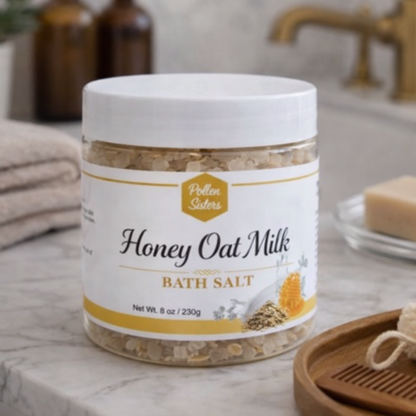 Badesalt med honning, havre og melk – avslappende bad