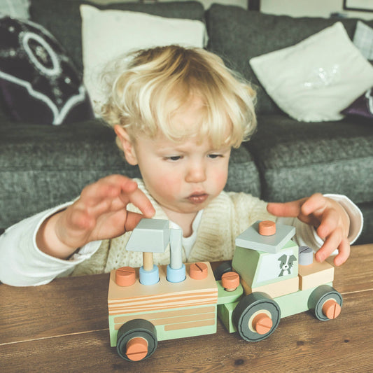 Traktor i tre – byggesett