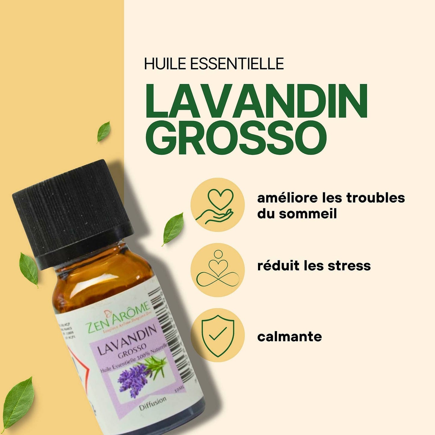Lavandin Grosso eterisk olje – 100 % naturlig – 10 ml 🌿💜