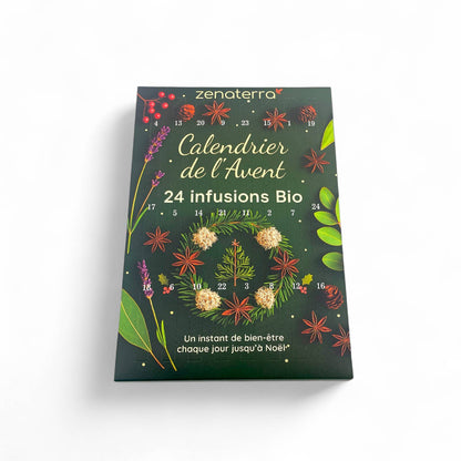 FORHÅNDSBESTILLING! Tell ned til jul med en adventskalender fylt med 24 økologiske, naturlige urteteer! 🌿✨