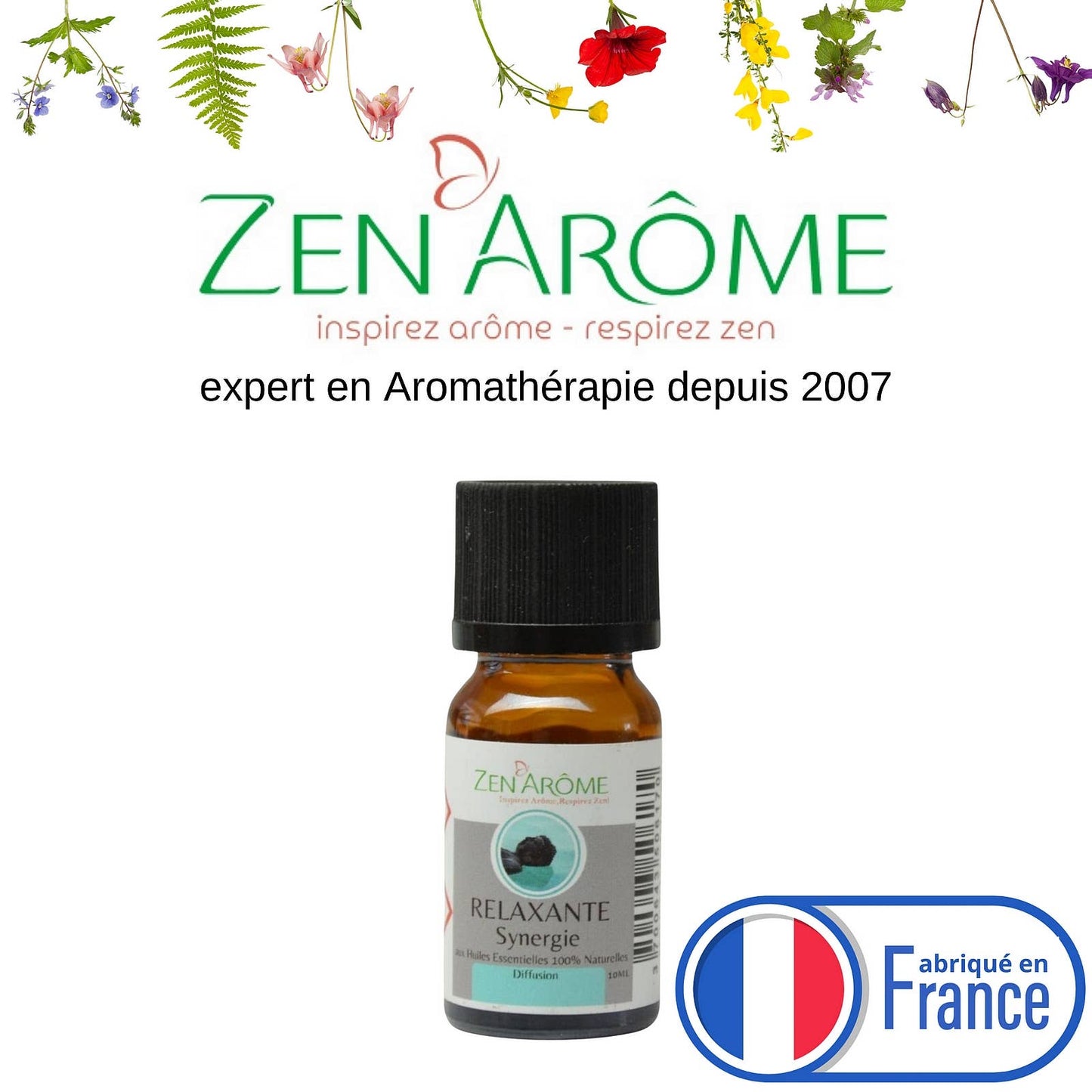 Avslappnande eterisk olja Synergi för diffusor - 10 ml