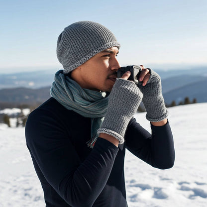 Alpackahalsduk - Indigo