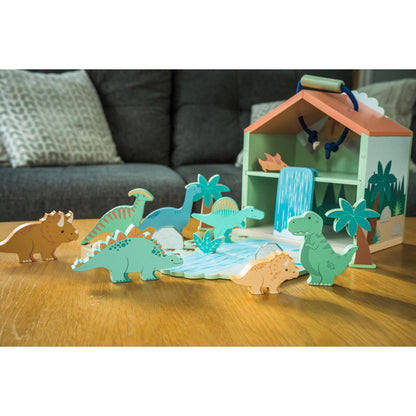 Dinosaur lekesett i tre
