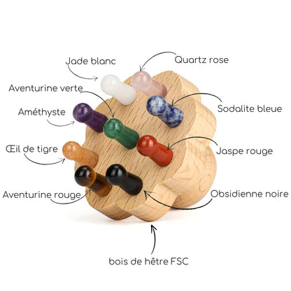 Stenmassageborste - 9 mineraler Litoterapi