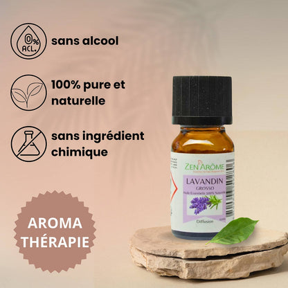 Lavandin Grosso eterisk olje – 100 % naturlig – 10 ml 🌿💜