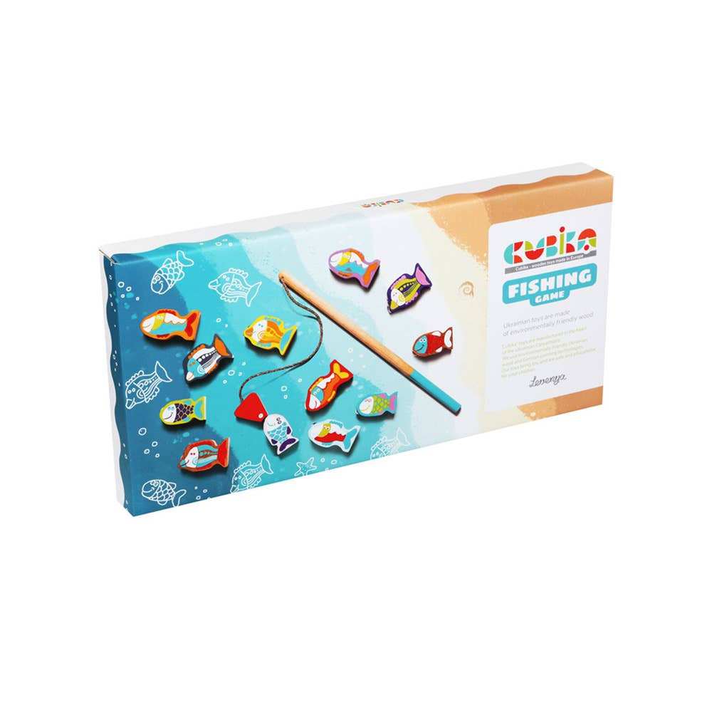 Cubika fiskespill i tre – 14 deler