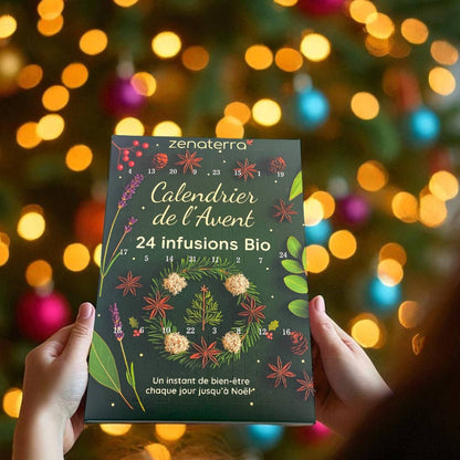 FORHÅNDSBESTILLING! Tell ned til jul med en adventskalender fylt med 24 økologiske, naturlige urteteer! 🌿✨