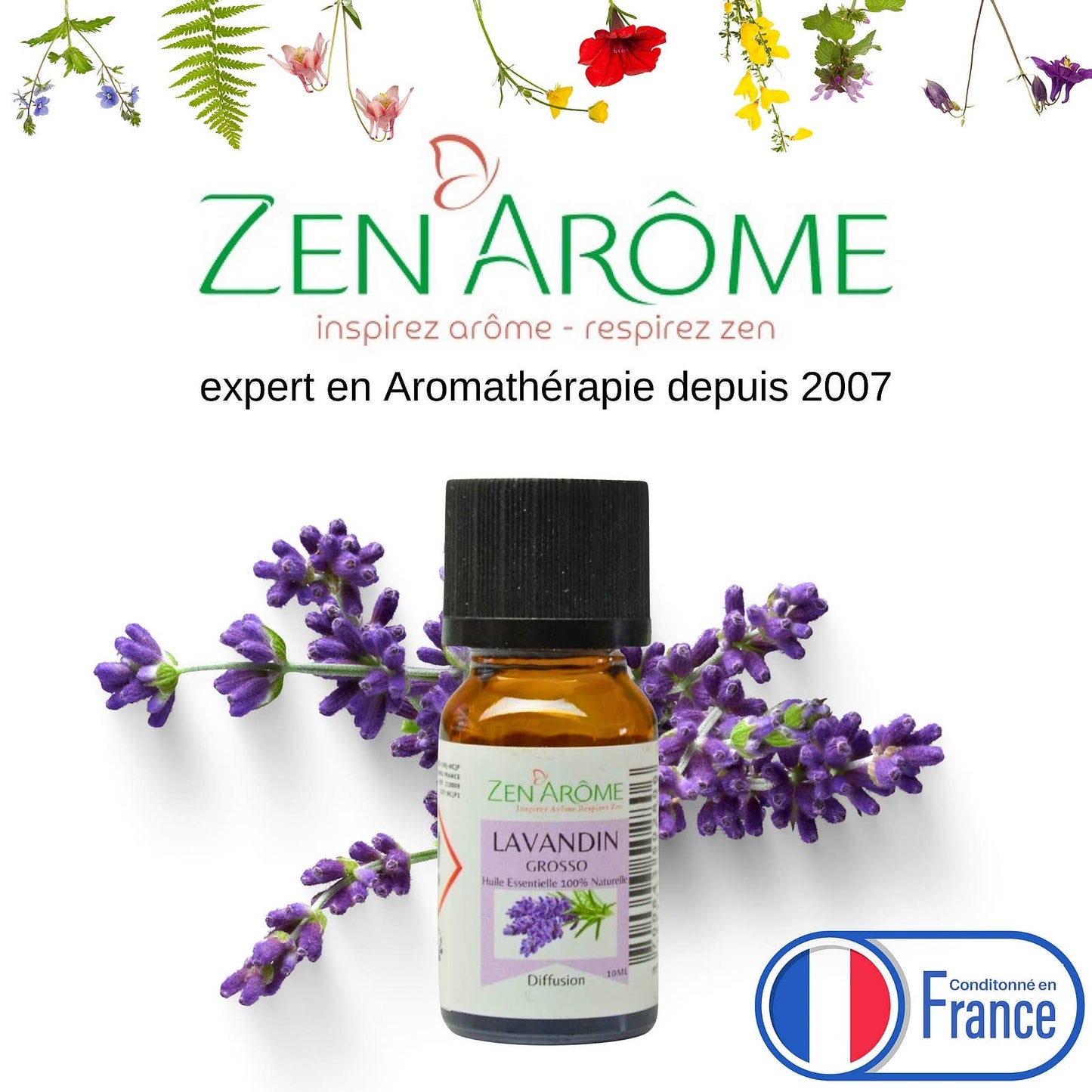 Lavandin Grosso eterisk olje – 100 % naturlig – 10 ml 🌿💜