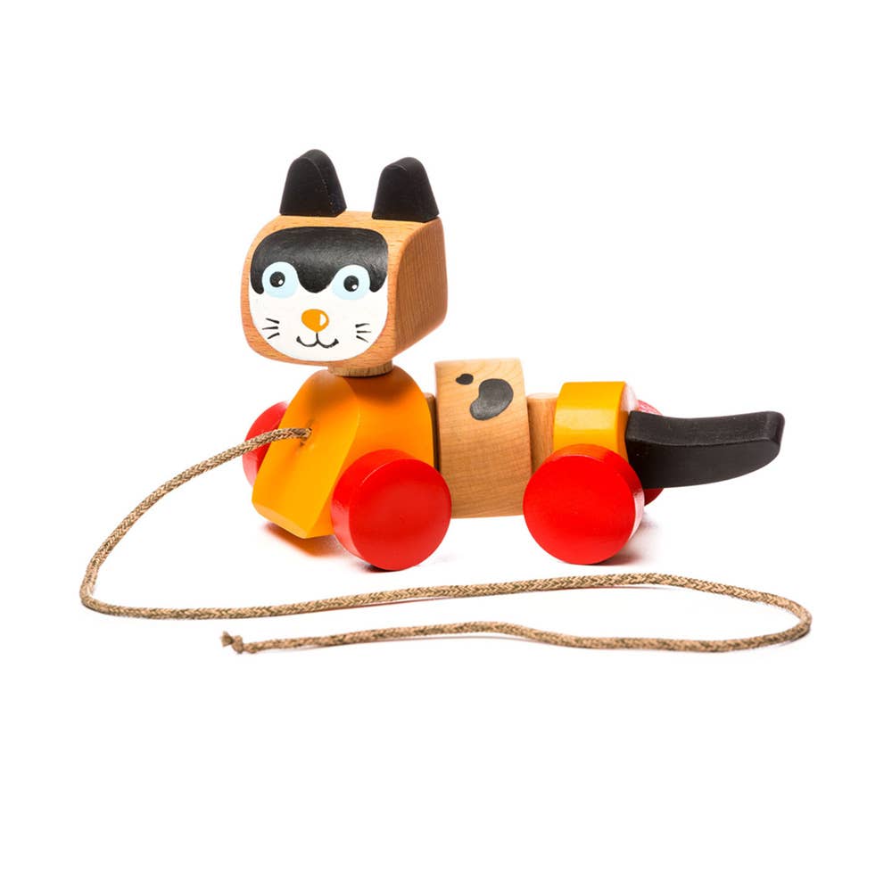 Cubika trekkleke i tre – katt