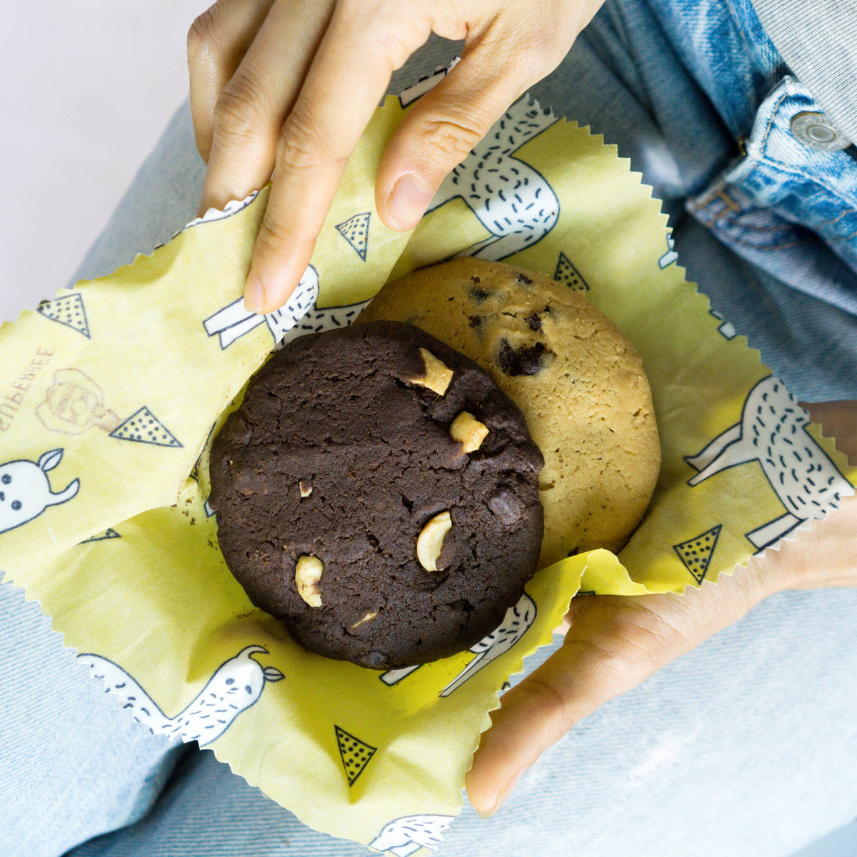 Startsett med bivoks matomslag – Hipster, 3 stk