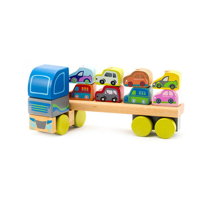 Cubika Trebil med biler – 12 deler 🚚💛