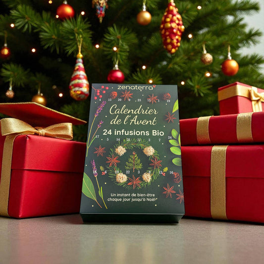 FORHÅNDSBESTILLING! Tell ned til jul med en adventskalender fylt med 24 økologiske, naturlige urteteer! 🌿✨