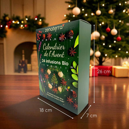FORHÅNDSBESTILLING! Tell ned til jul med en adventskalender fylt med 24 økologiske, naturlige urteteer! 🌿✨