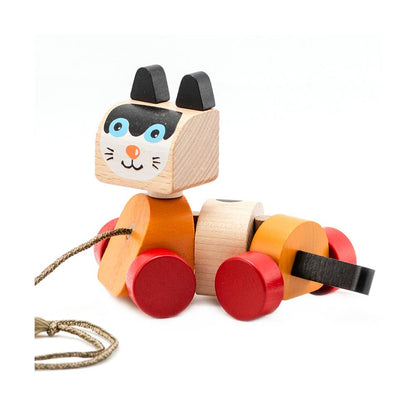Cubika trekkleke i tre – katt