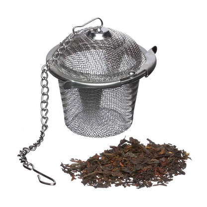 Tefilter i rustfritt stål for løs te