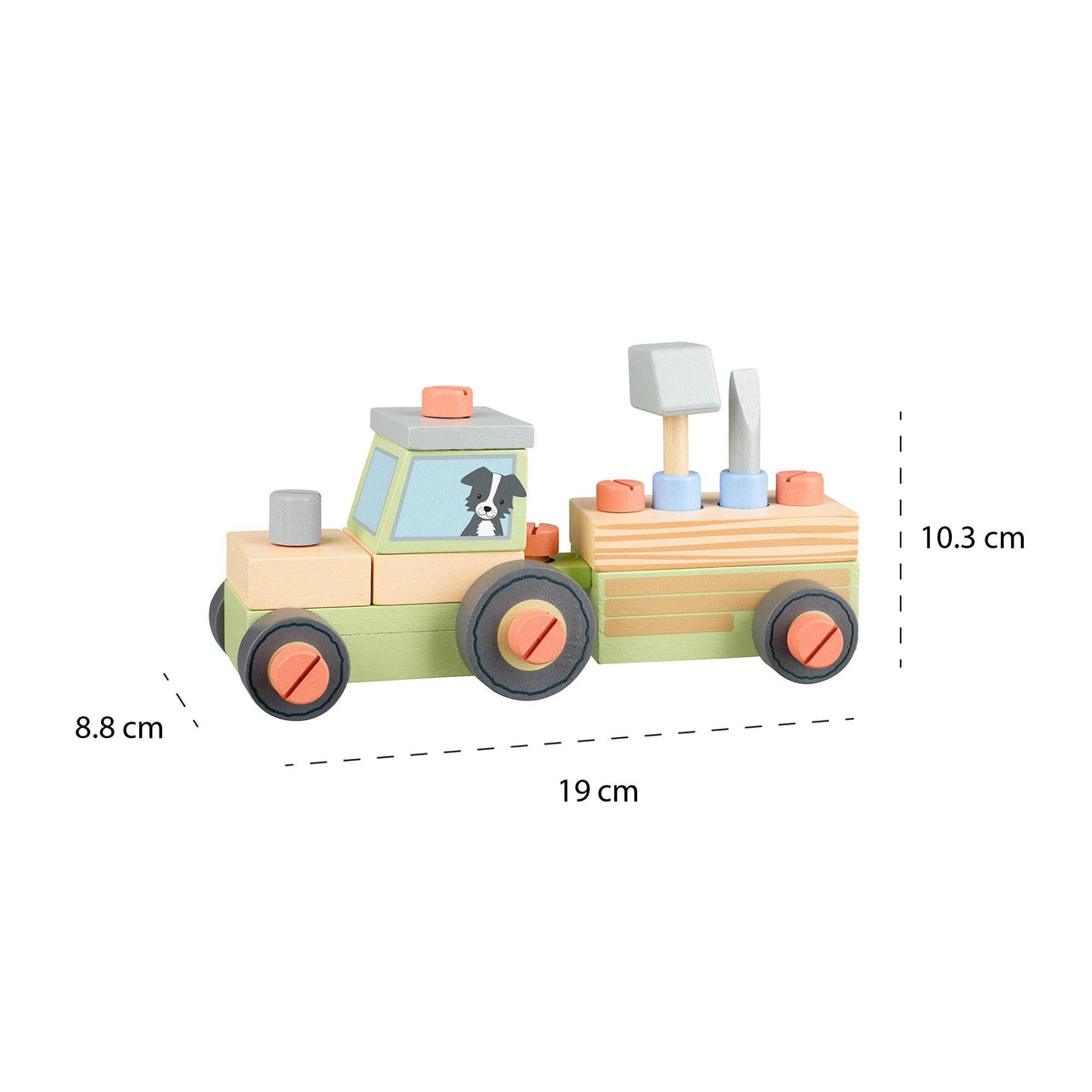 Traktor i tre – byggesett