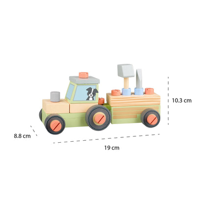 Traktor i tre – byggesett