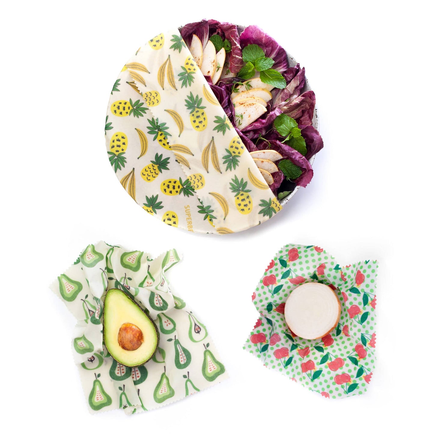 Startset med bivaxmatomslag – Classic, 3 delar