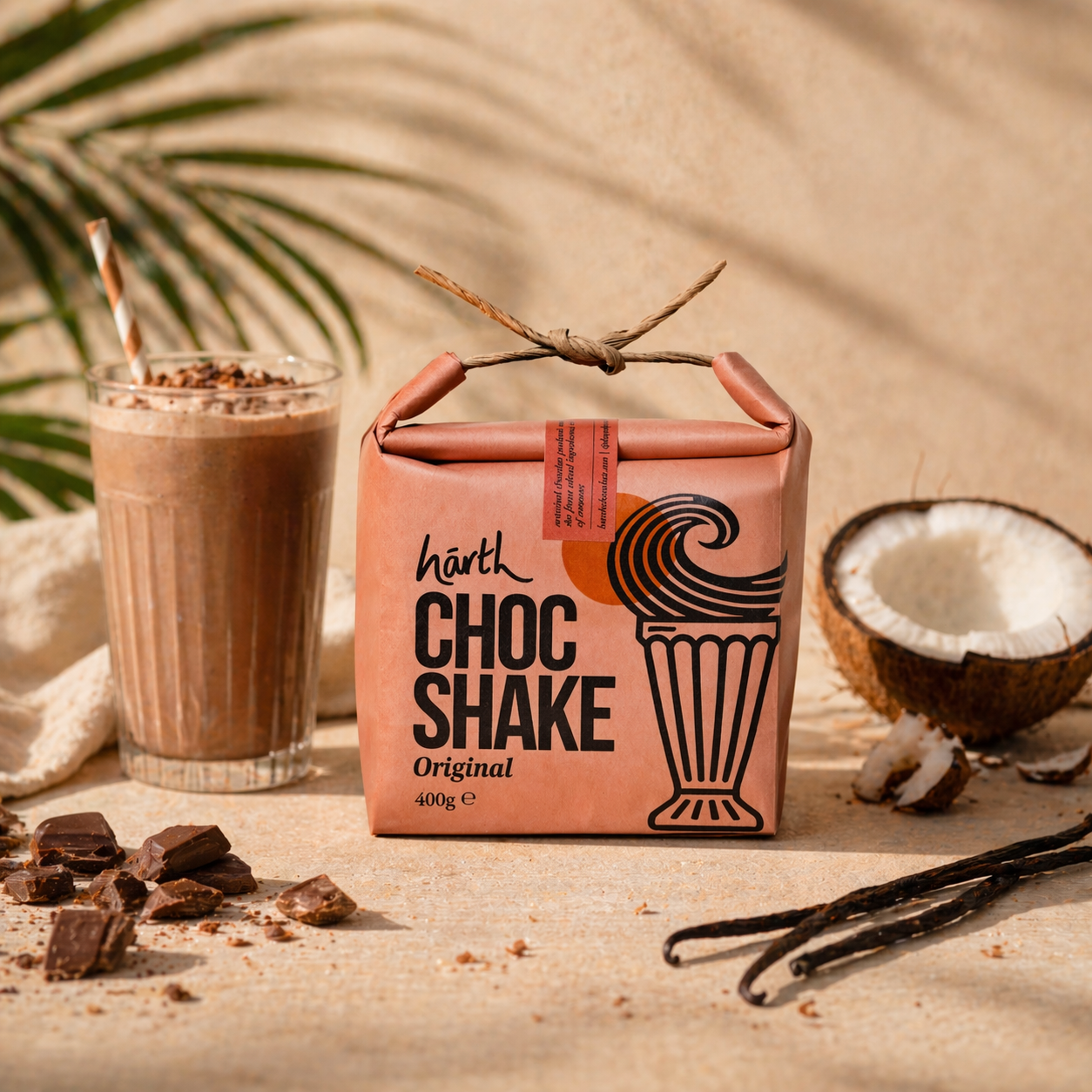 Harth milkshake med sjokolade