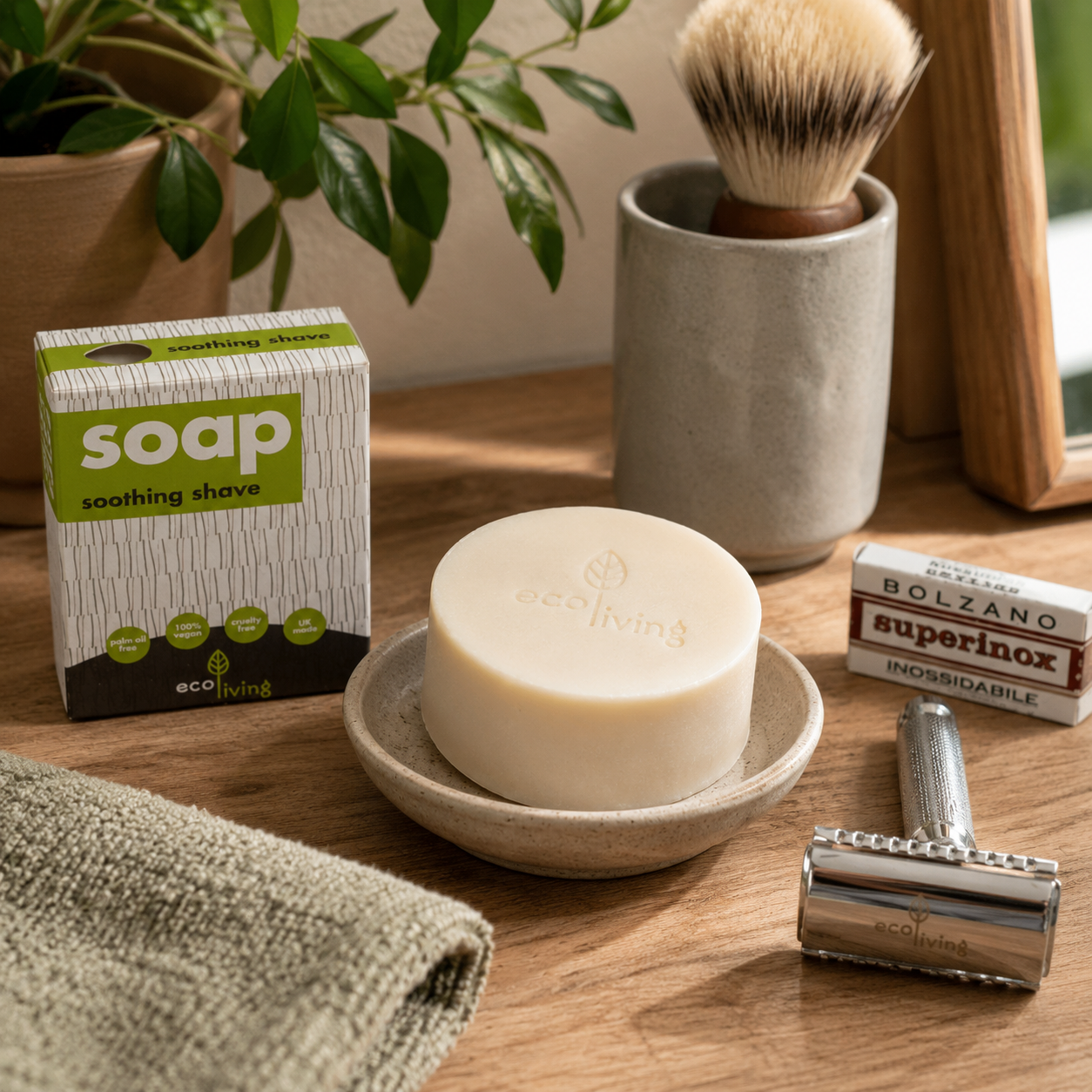 Håndlaget barbersåpe – 100 g