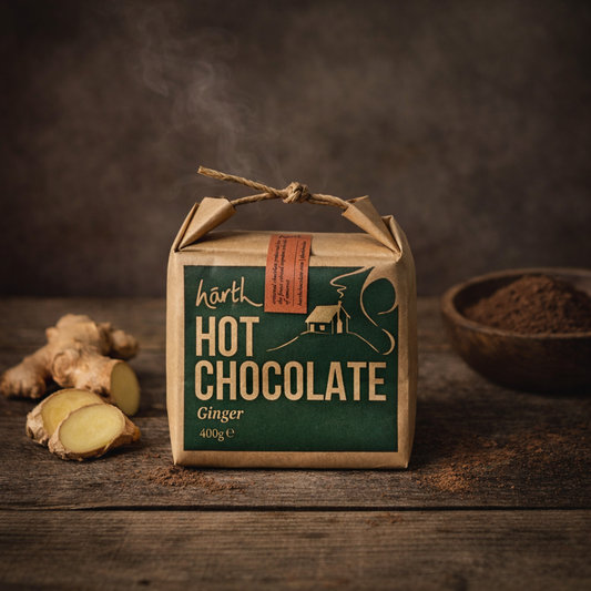 Harth varm chokolade med ingefær