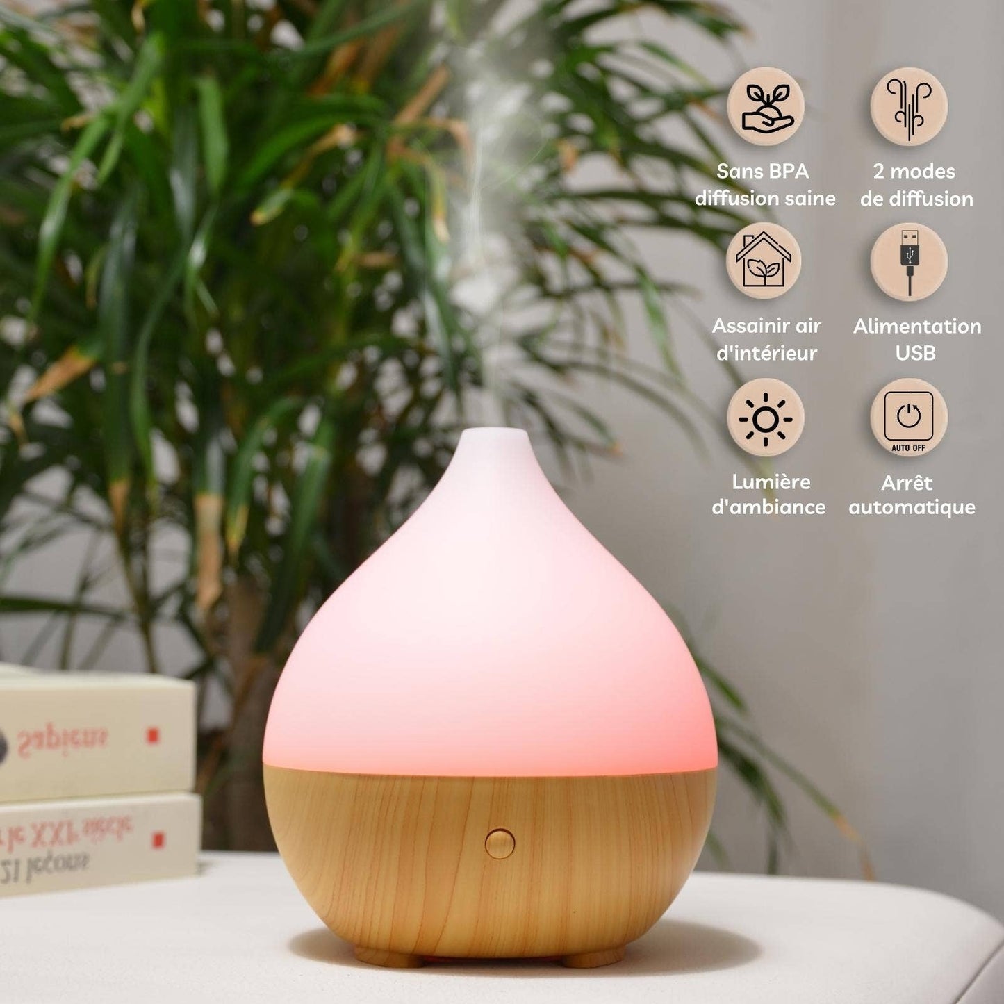 Leo Eterisk Olje-diffuser – kompakt USB-diffuser 🌿✨
