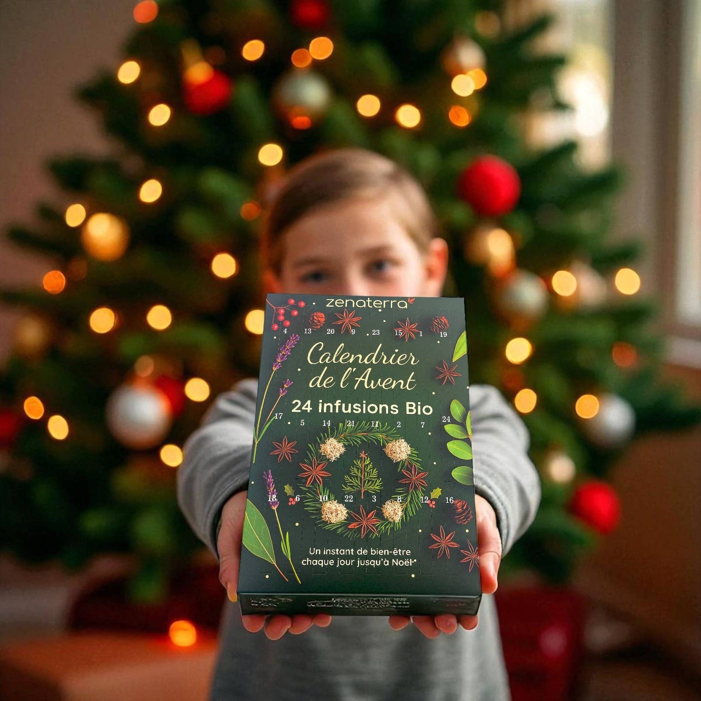 FORHÅNDSBESTILLING! Tell ned til jul med en adventskalender fylt med 24 økologiske, naturlige urteteer! 🌿✨