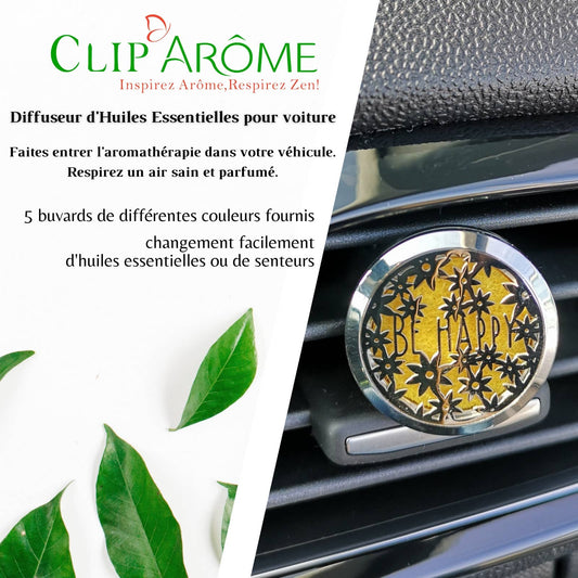 Car Doft Diffuser Clip'Arôme - Be Happy