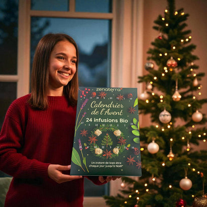 FORHÅNDSBESTILLING! Tell ned til jul med en adventskalender fylt med 24 økologiske, naturlige urteteer! 🌿✨