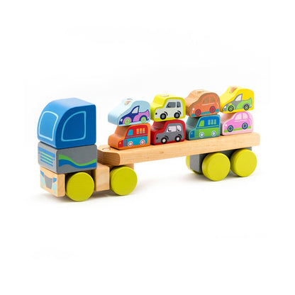 Cubika Trebil med biler – 12 deler 🚚💛