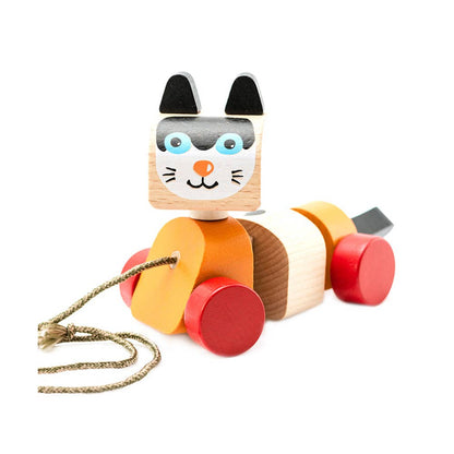 Cubika trekkleke i tre – katt