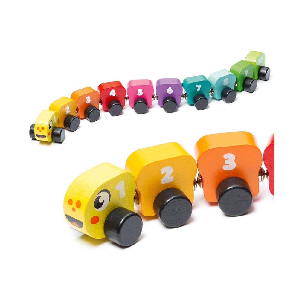 Cubika fargerik larve i tre – 10 deler