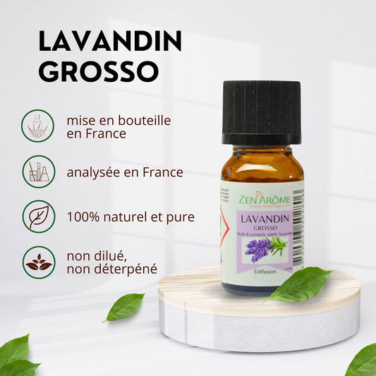 Lavandin Grosso eterisk olje – 100 % naturlig – 10 ml 🌿💜
