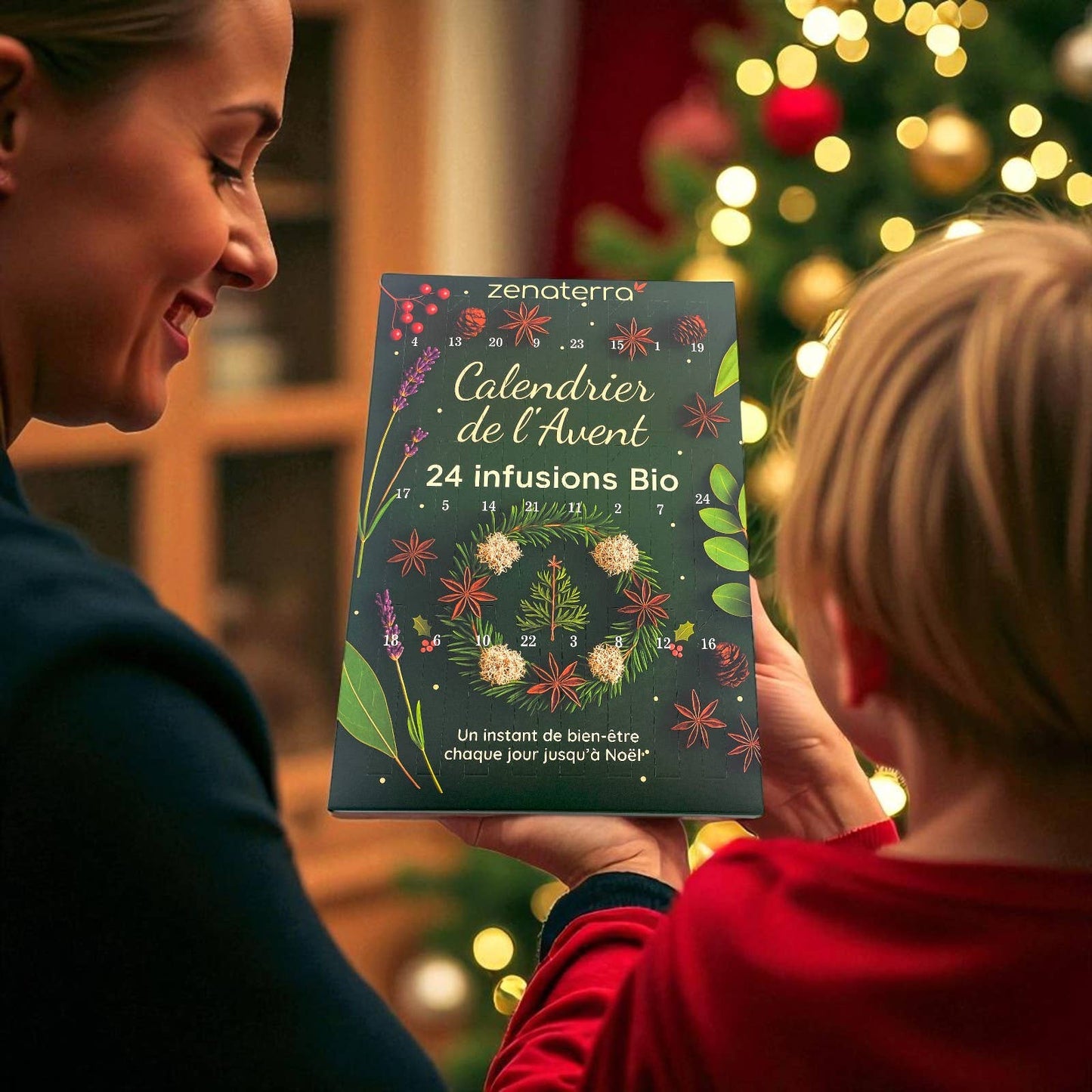 FORHÅNDSBESTILLING! Tell ned til jul med en adventskalender fylt med 24 økologiske, naturlige urteteer! 🌿✨