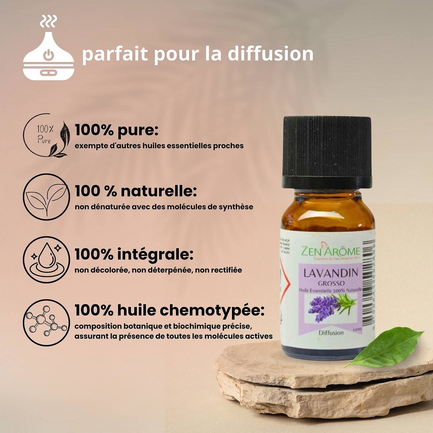 Lavandin Grosso eterisk olje – 100 % naturlig – 10 ml 🌿💜