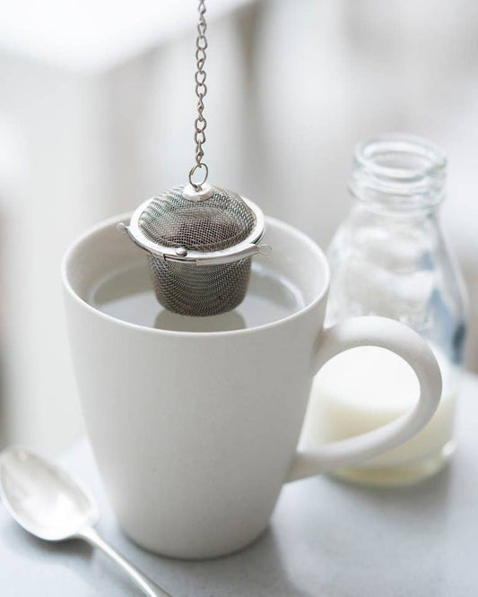 Tefilter i rustfritt stål for løs te