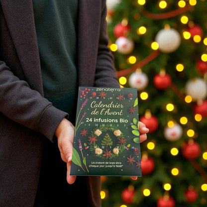 FORHÅNDSBESTILLING! Tell ned til jul med en adventskalender fylt med 24 økologiske, naturlige urteteer! 🌿✨